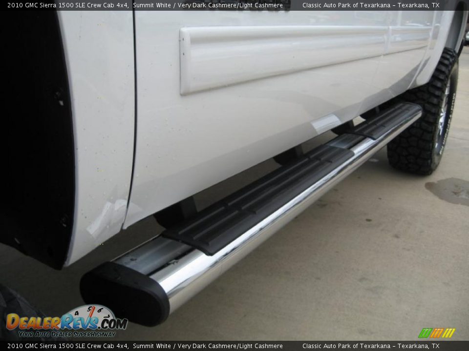 2010 GMC Sierra 1500 SLE Crew Cab 4x4 Summit White / Very Dark Cashmere/Light Cashmere Photo #11