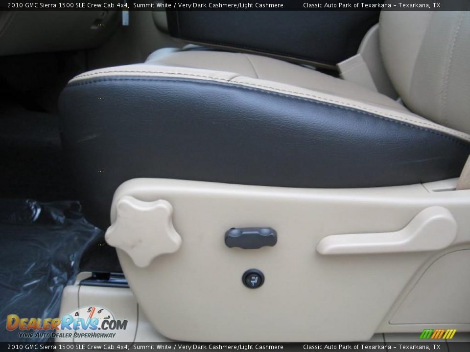 2010 GMC Sierra 1500 SLE Crew Cab 4x4 Summit White / Very Dark Cashmere/Light Cashmere Photo #14