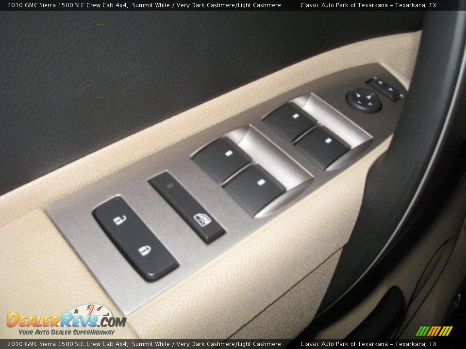 2010 GMC Sierra 1500 SLE Crew Cab 4x4 Summit White / Very Dark Cashmere/Light Cashmere Photo #16