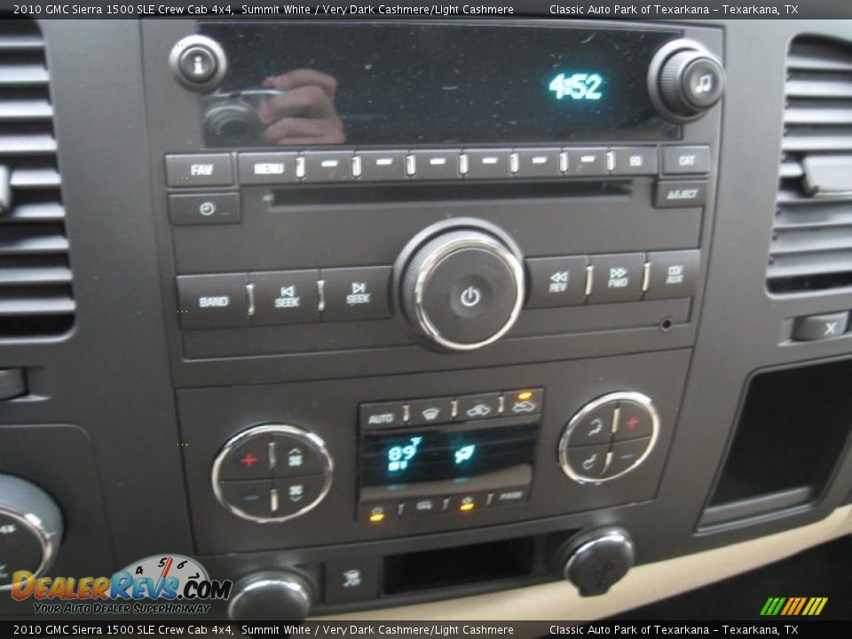 2010 GMC Sierra 1500 SLE Crew Cab 4x4 Summit White / Very Dark Cashmere/Light Cashmere Photo #17