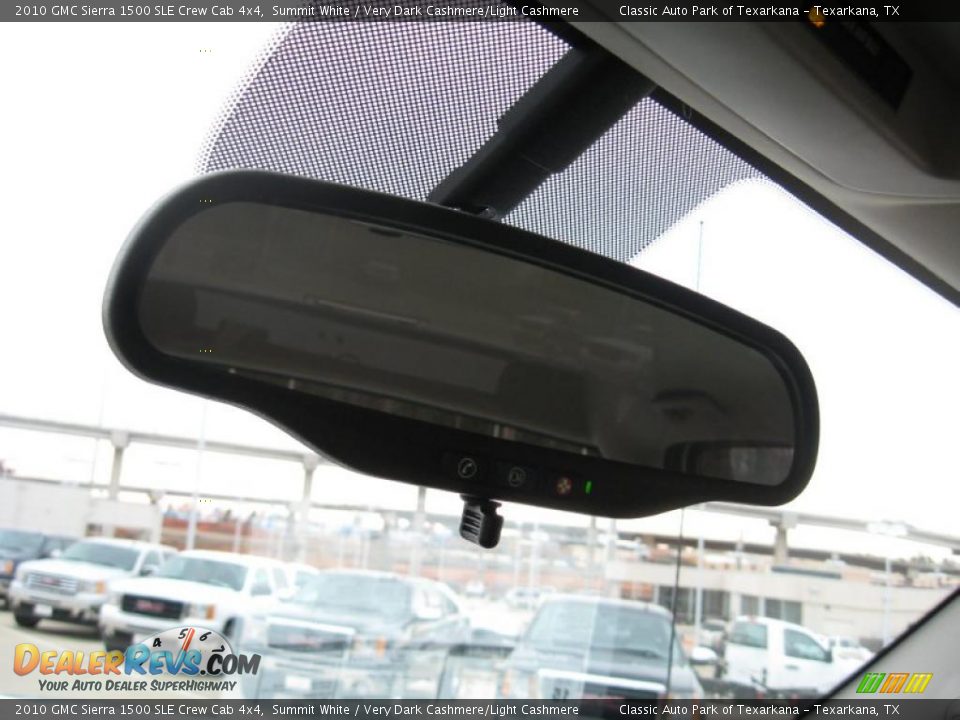 2010 GMC Sierra 1500 SLE Crew Cab 4x4 Summit White / Very Dark Cashmere/Light Cashmere Photo #18