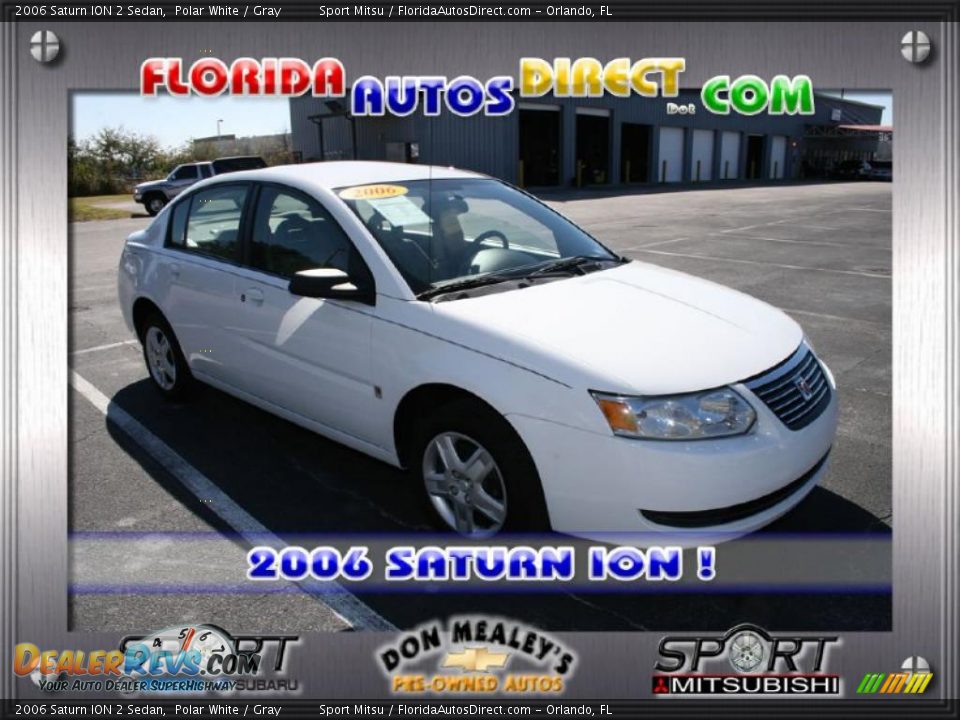 2006 Saturn ION 2 Sedan Polar White / Gray Photo #1