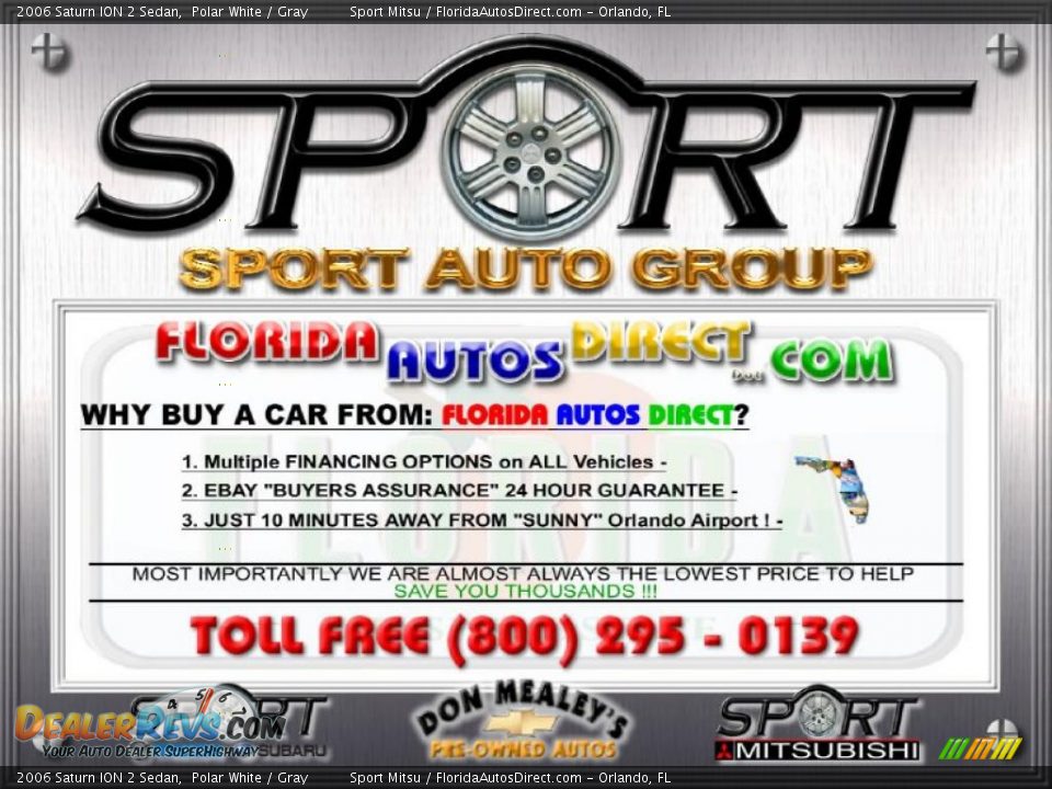 2006 Saturn ION 2 Sedan Polar White / Gray Photo #2