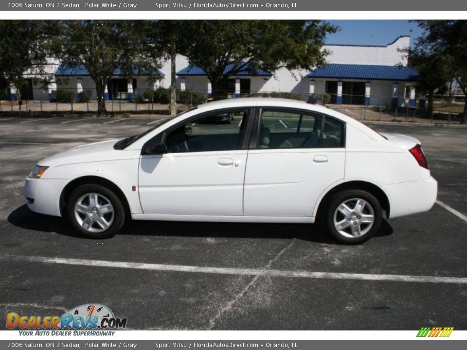 2006 Saturn ION 2 Sedan Polar White / Gray Photo #8