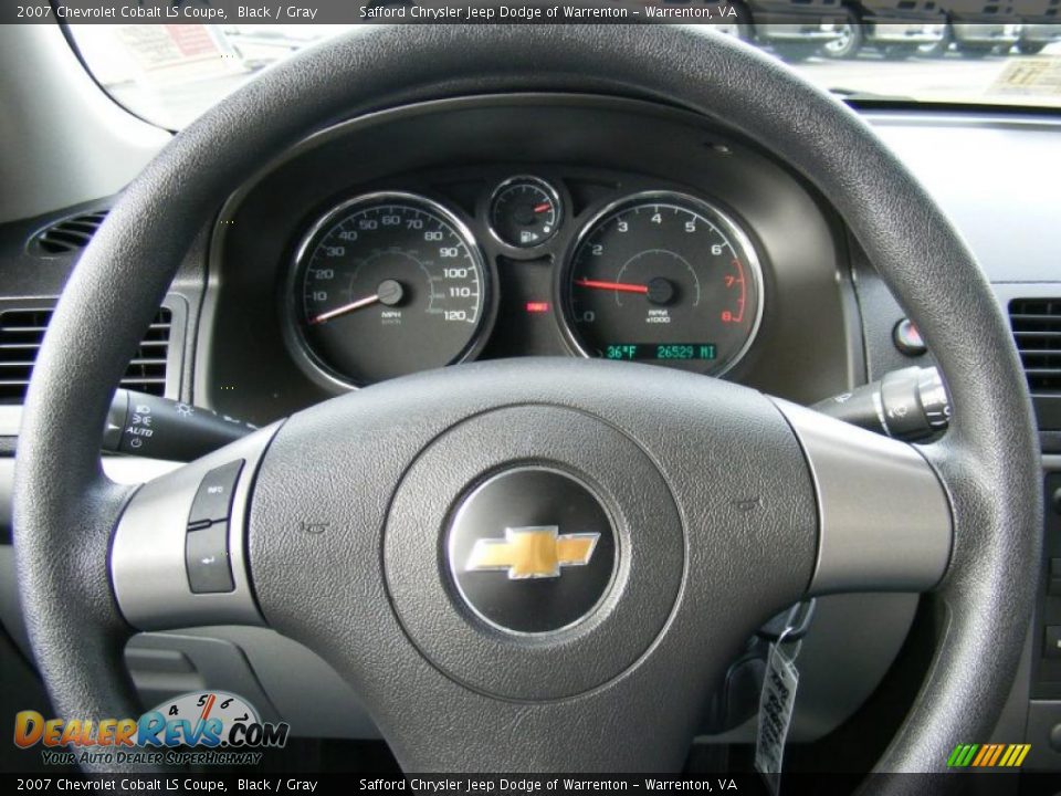 2007 Chevrolet Cobalt LS Coupe Black / Gray Photo #10