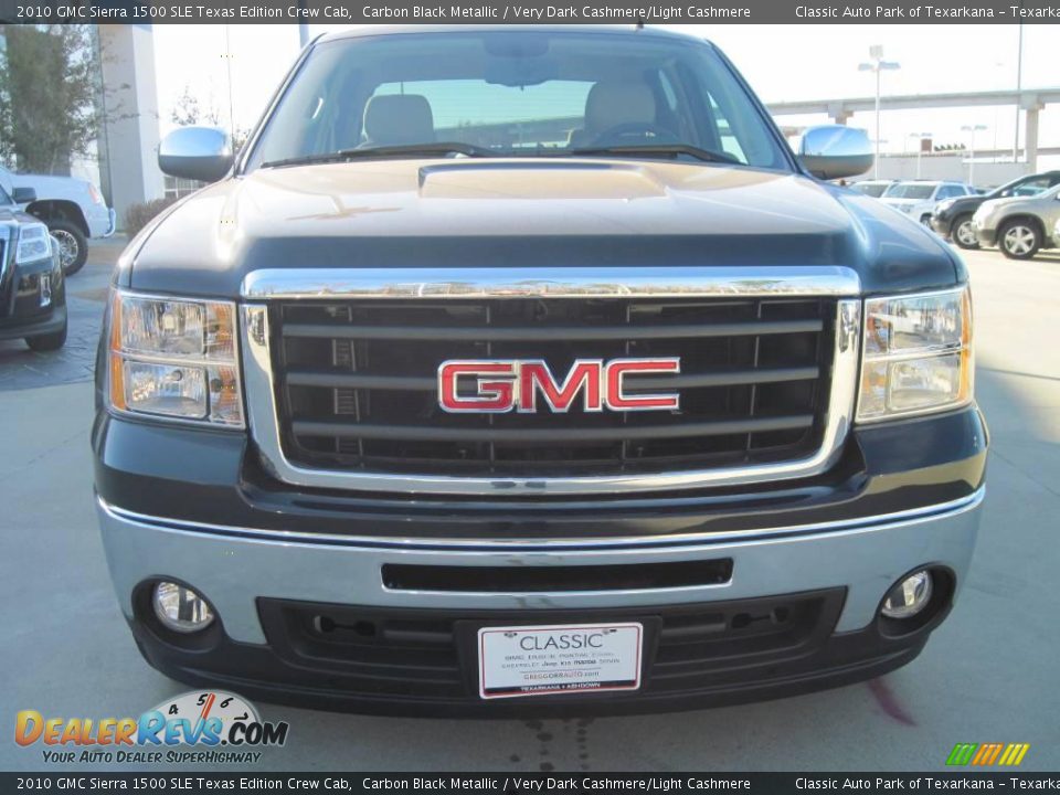 2010 GMC Sierra 1500 SLE Texas Edition Crew Cab Carbon Black Metallic / Very Dark Cashmere/Light Cashmere Photo #5