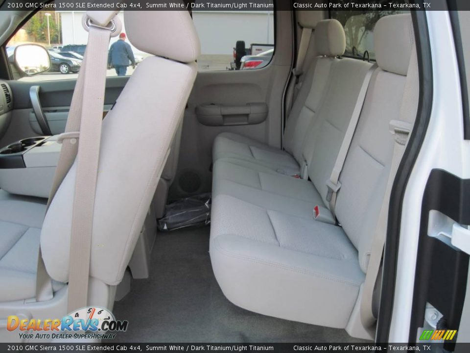 2010 GMC Sierra 1500 SLE Extended Cab 4x4 Summit White / Dark Titanium/Light Titanium Photo #8