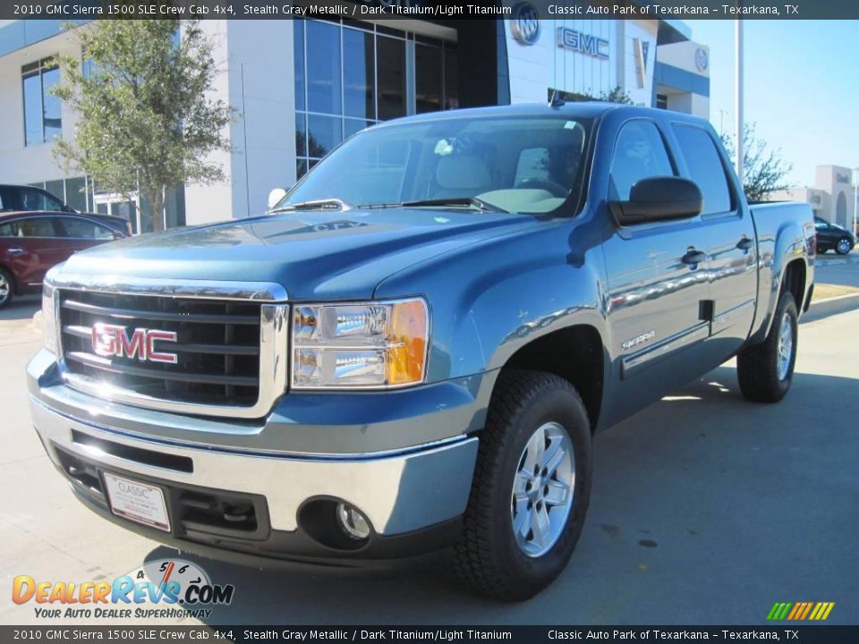 2010 GMC Sierra 1500 SLE Crew Cab 4x4 Stealth Gray Metallic / Dark Titanium/Light Titanium Photo #1