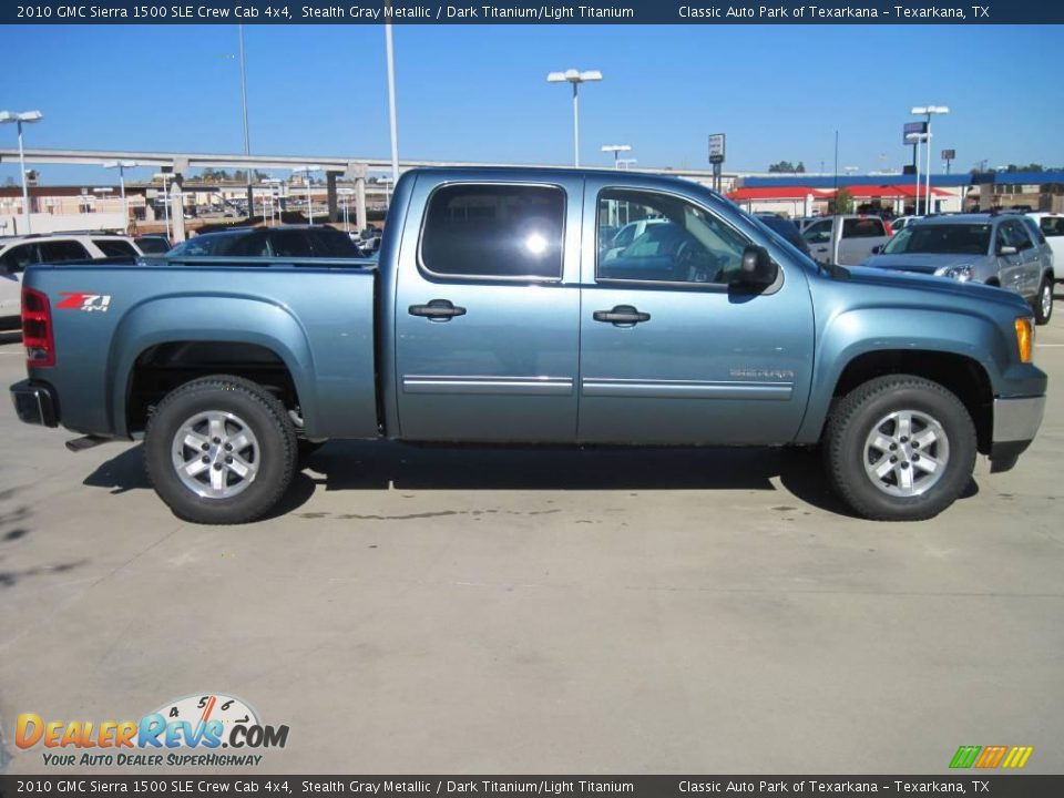 2010 GMC Sierra 1500 SLE Crew Cab 4x4 Stealth Gray Metallic / Dark Titanium/Light Titanium Photo #4
