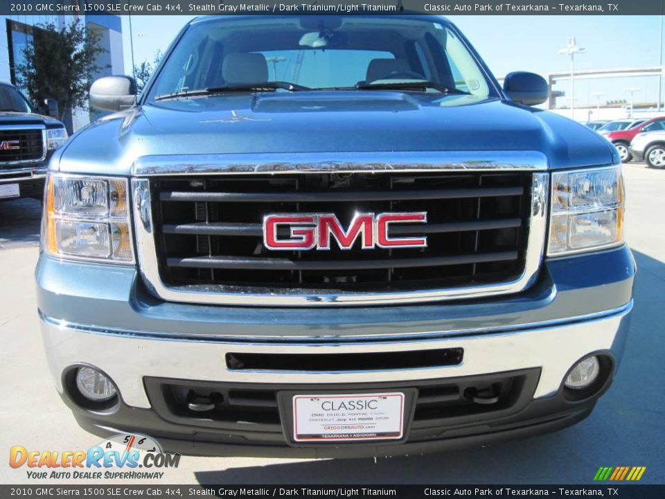 2010 GMC Sierra 1500 SLE Crew Cab 4x4 Stealth Gray Metallic / Dark Titanium/Light Titanium Photo #5