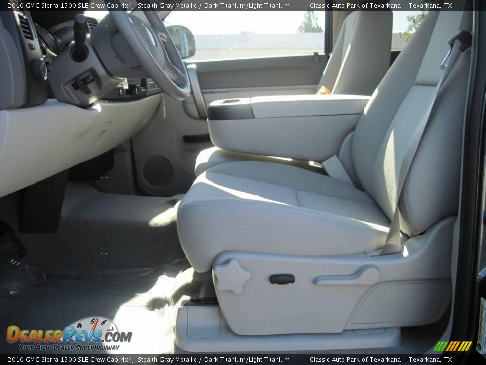 2010 GMC Sierra 1500 SLE Crew Cab 4x4 Stealth Gray Metallic / Dark Titanium/Light Titanium Photo #7