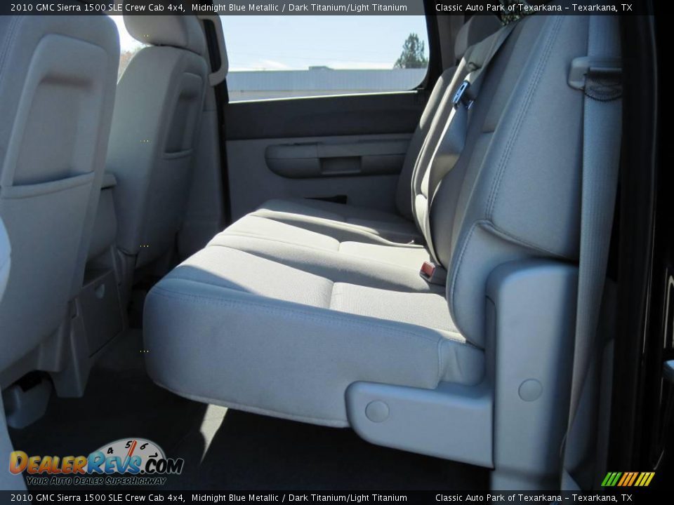 2010 GMC Sierra 1500 SLE Crew Cab 4x4 Midnight Blue Metallic / Dark Titanium/Light Titanium Photo #8