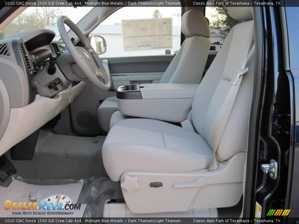 2010 GMC Sierra 1500 SLE Crew Cab 4x4 Midnight Blue Metallic / Dark Titanium/Light Titanium Photo #7