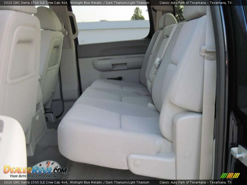 2010 GMC Sierra 1500 SLE Crew Cab 4x4 Midnight Blue Metallic / Dark Titanium/Light Titanium Photo #8