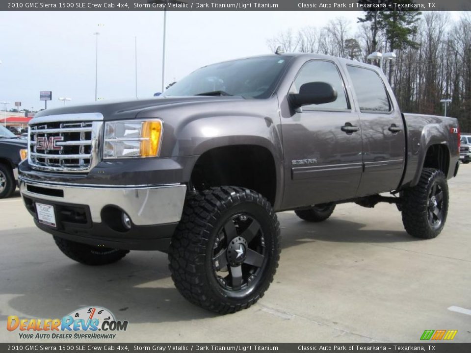 2010 GMC Sierra 1500 SLE Crew Cab 4x4 Storm Gray Metallic / Dark Titanium/Light Titanium Photo #1
