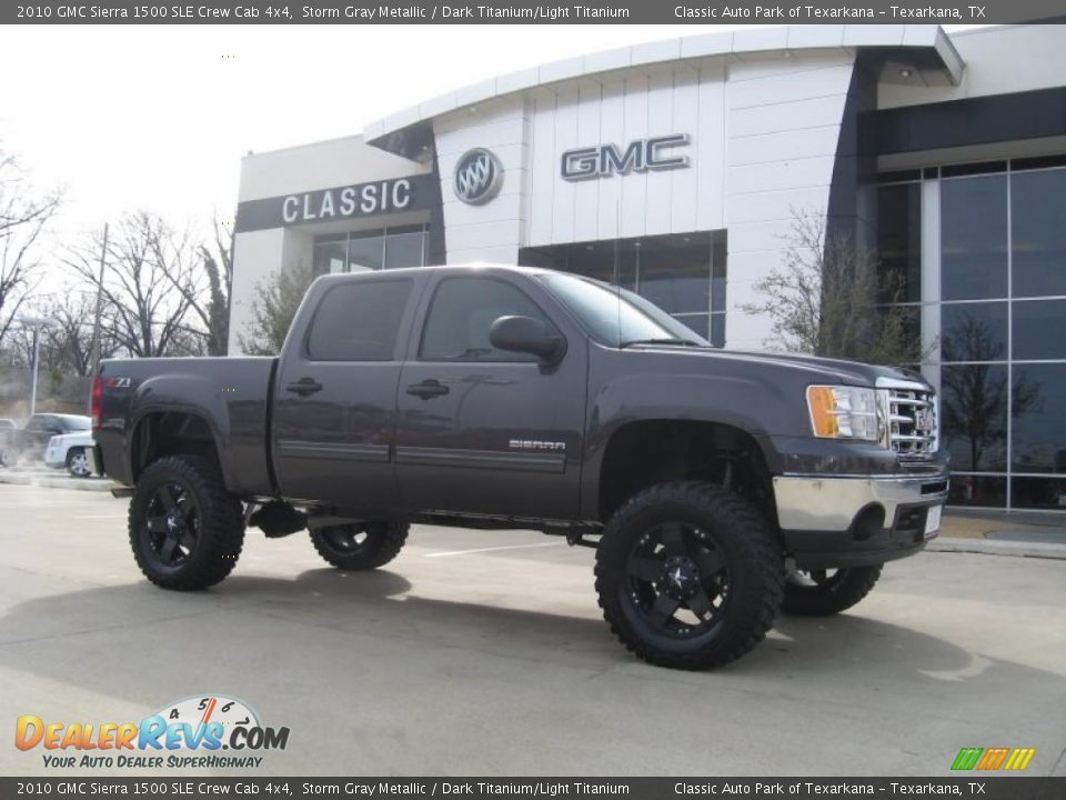 2010 GMC Sierra 1500 SLE Crew Cab 4x4 Storm Gray Metallic / Dark Titanium/Light Titanium Photo #2