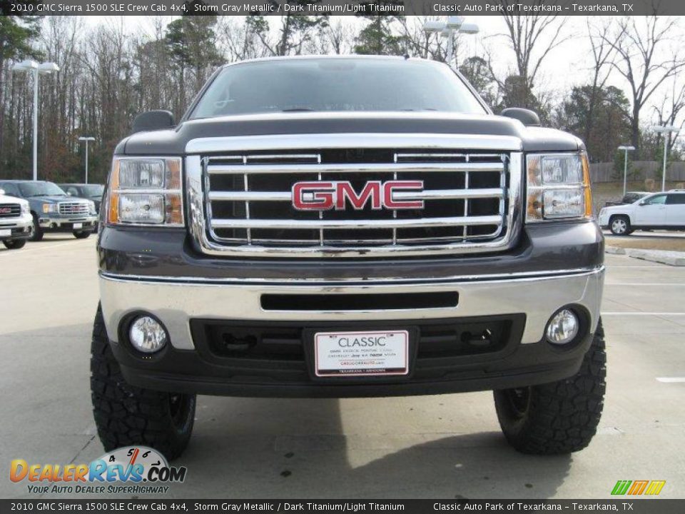 2010 GMC Sierra 1500 SLE Crew Cab 4x4 Storm Gray Metallic / Dark Titanium/Light Titanium Photo #3