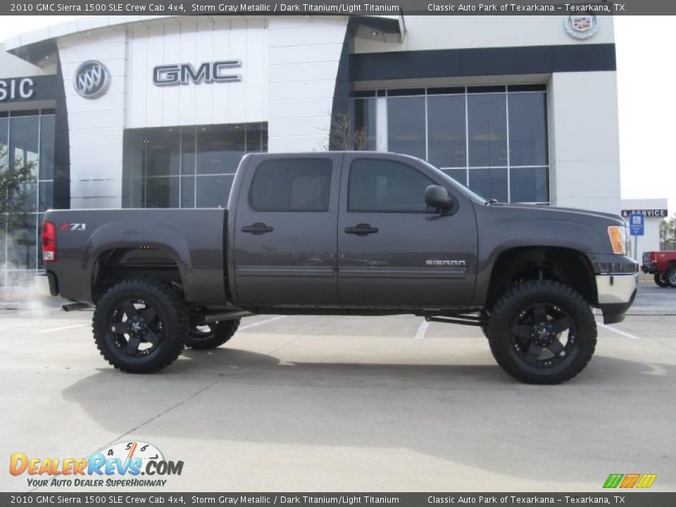 2010 GMC Sierra 1500 SLE Crew Cab 4x4 Storm Gray Metallic / Dark Titanium/Light Titanium Photo #4