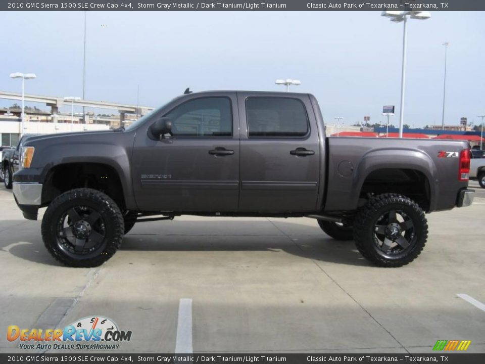 2010 GMC Sierra 1500 SLE Crew Cab 4x4 Storm Gray Metallic / Dark Titanium/Light Titanium Photo #6