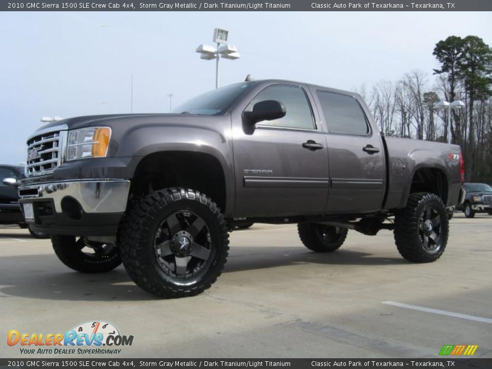 2010 GMC Sierra 1500 SLE Crew Cab 4x4 Storm Gray Metallic / Dark Titanium/Light Titanium Photo #7