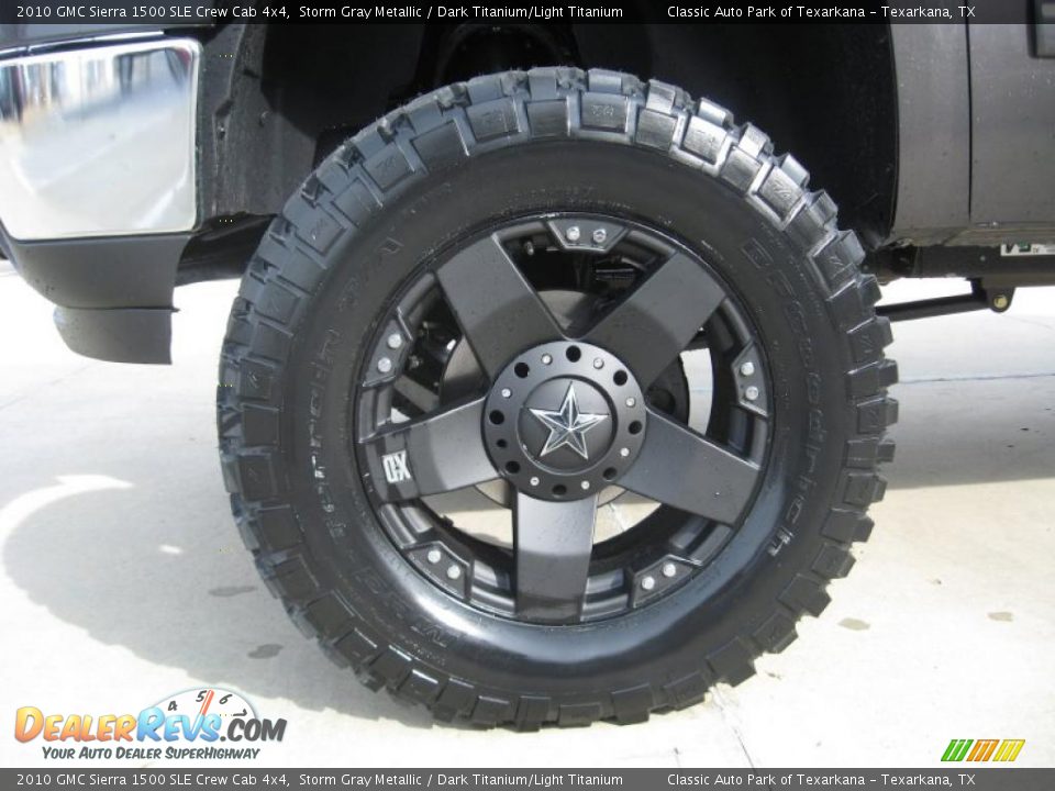 2010 GMC Sierra 1500 SLE Crew Cab 4x4 Storm Gray Metallic / Dark Titanium/Light Titanium Photo #8