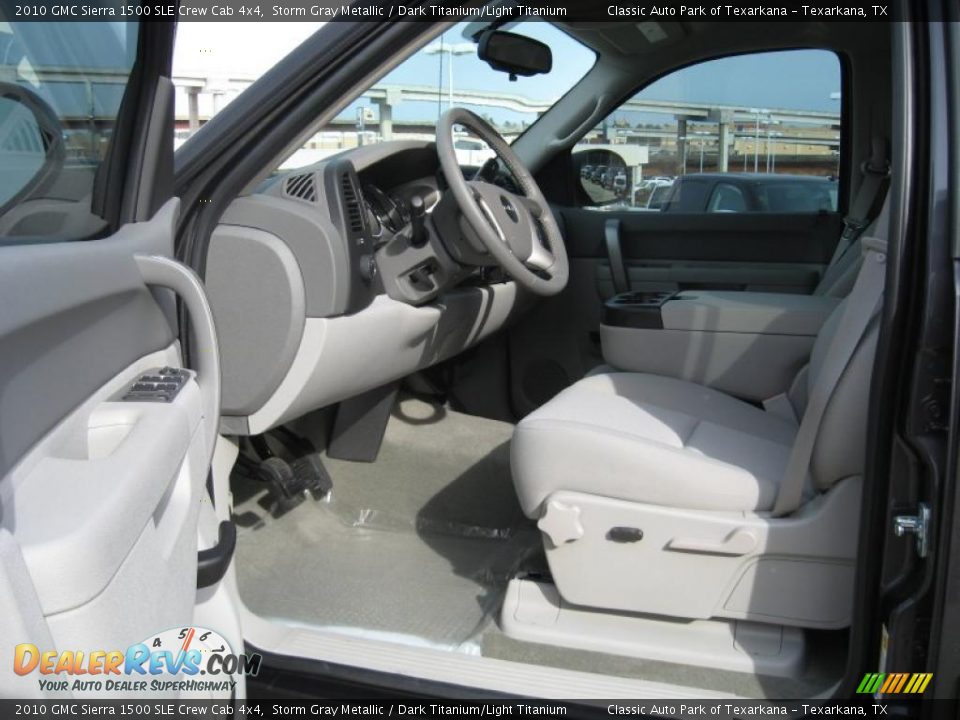 2010 GMC Sierra 1500 SLE Crew Cab 4x4 Storm Gray Metallic / Dark Titanium/Light Titanium Photo #11