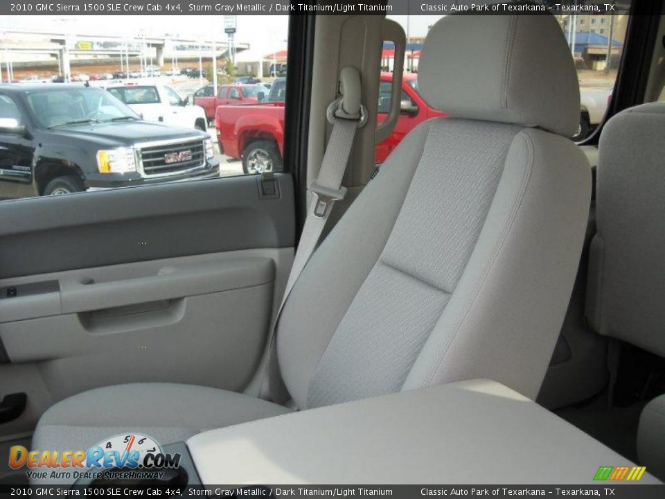 2010 GMC Sierra 1500 SLE Crew Cab 4x4 Storm Gray Metallic / Dark Titanium/Light Titanium Photo #12