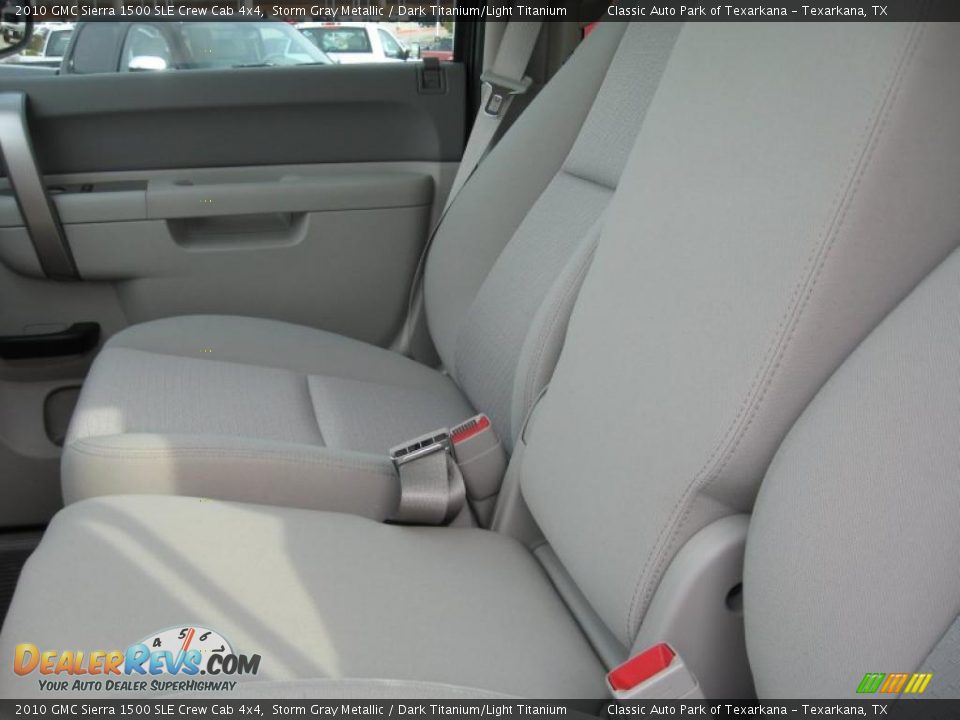 2010 GMC Sierra 1500 SLE Crew Cab 4x4 Storm Gray Metallic / Dark Titanium/Light Titanium Photo #14