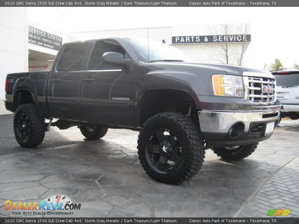 2010 GMC Sierra 1500 SLE Crew Cab 4x4 Storm Gray Metallic / Dark Titanium/Light Titanium Photo #25