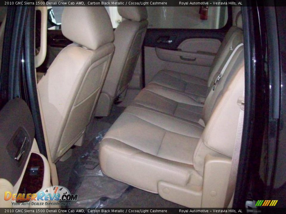 2010 GMC Sierra 1500 Denali Crew Cab AWD Carbon Black Metallic / Cocoa/Light Cashmere Photo #6