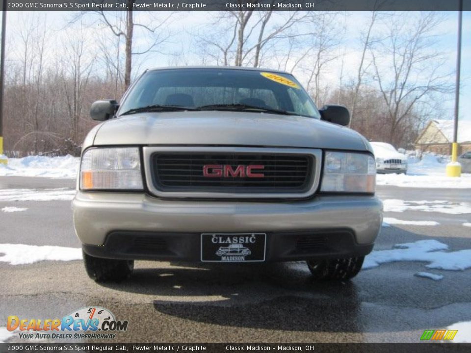 2000 GMC Sonoma SLS Sport Regular Cab Pewter Metallic / Graphite Photo #2