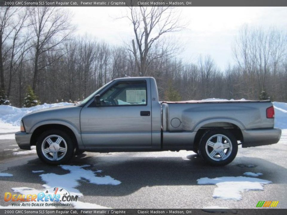 2000 GMC Sonoma SLS Sport Regular Cab Pewter Metallic / Graphite Photo #6