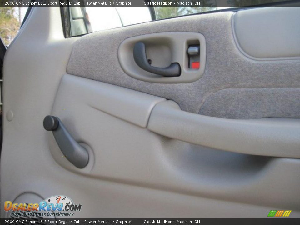 2000 GMC Sonoma SLS Sport Regular Cab Pewter Metallic / Graphite Photo #16