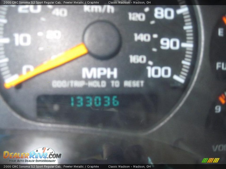2000 GMC Sonoma SLS Sport Regular Cab Pewter Metallic / Graphite Photo #24