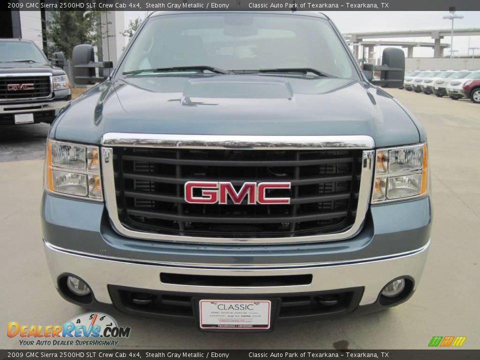 2009 GMC Sierra 2500HD SLT Crew Cab 4x4 Stealth Gray Metallic / Ebony Photo #5