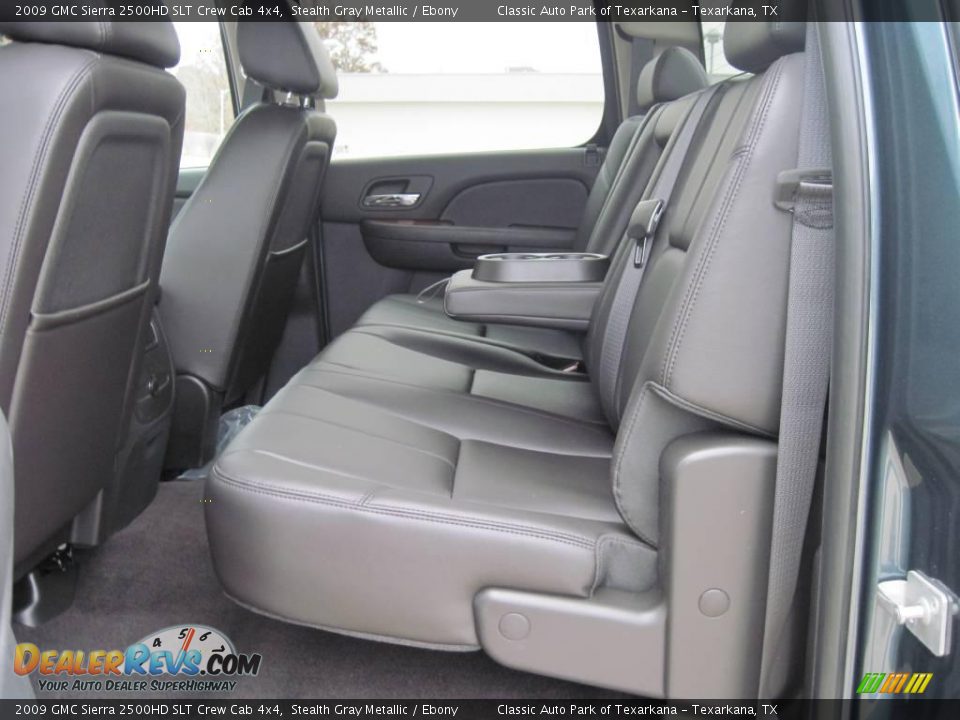 2009 GMC Sierra 2500HD SLT Crew Cab 4x4 Stealth Gray Metallic / Ebony Photo #8