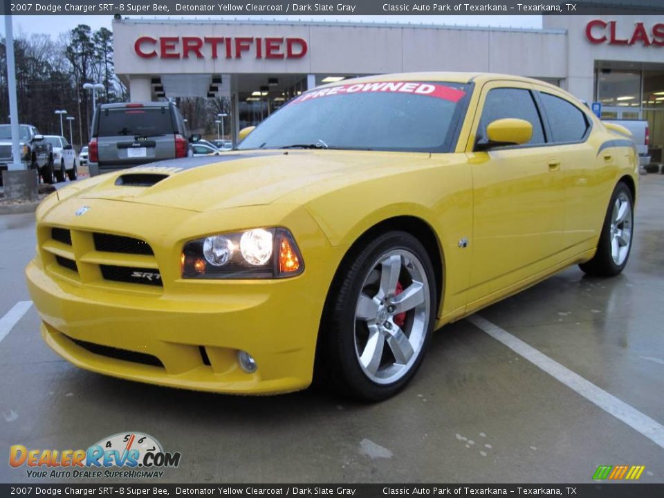 2007 Dodge Charger SRT-8 Super Bee Detonator Yellow Clearcoat / Dark Slate Gray Photo #1