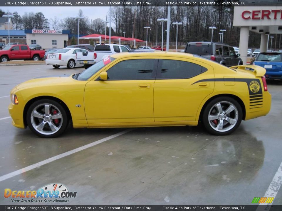 2007 Dodge Charger SRT-8 Super Bee Detonator Yellow Clearcoat / Dark Slate Gray Photo #3