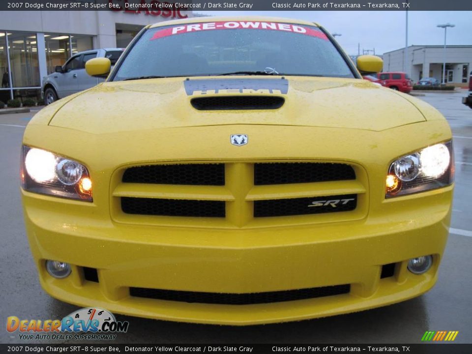 2007 Dodge Charger SRT-8 Super Bee Detonator Yellow Clearcoat / Dark Slate Gray Photo #5