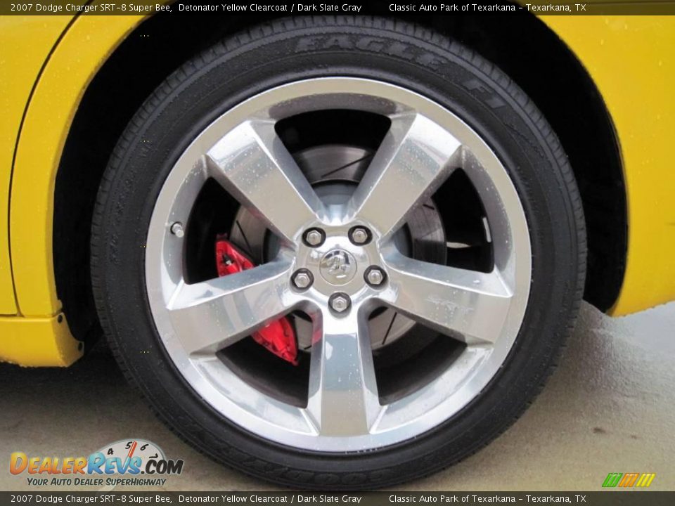 2007 Dodge Charger SRT-8 Super Bee Detonator Yellow Clearcoat / Dark Slate Gray Photo #13