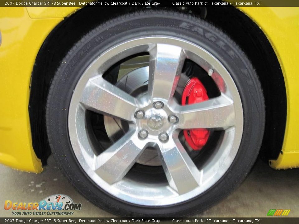 2007 Dodge Charger SRT-8 Super Bee Detonator Yellow Clearcoat / Dark Slate Gray Photo #14