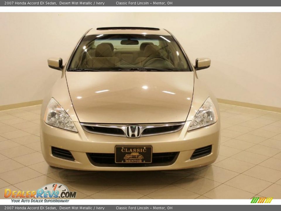 2007 Honda Accord EX Sedan Desert Mist Metallic / Ivory Photo #2