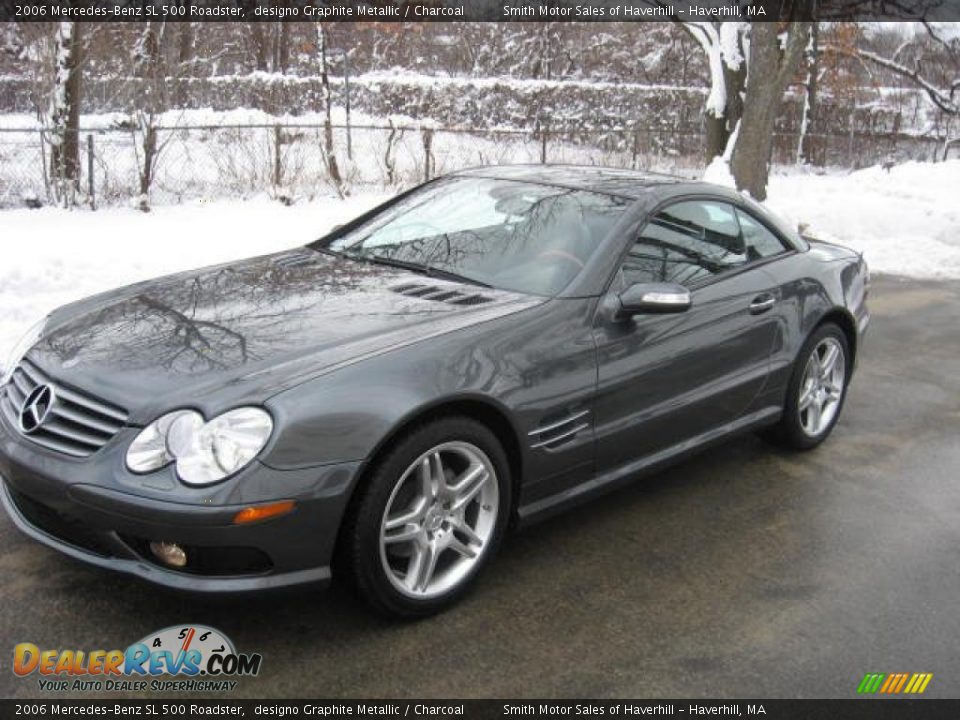 2006 Mercedes-Benz SL 500 Roadster designo Graphite Metallic / Charcoal Photo #2