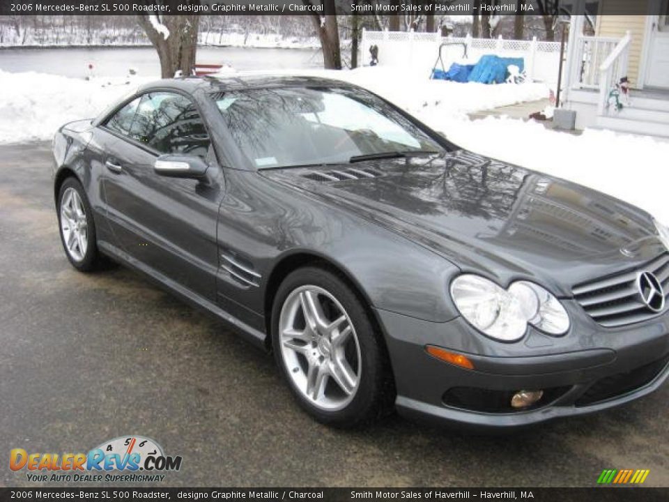 2006 Mercedes-Benz SL 500 Roadster designo Graphite Metallic / Charcoal Photo #6
