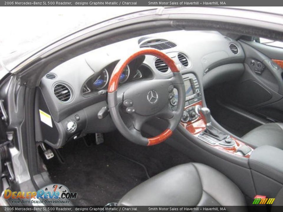 2006 Mercedes-Benz SL 500 Roadster designo Graphite Metallic / Charcoal Photo #12