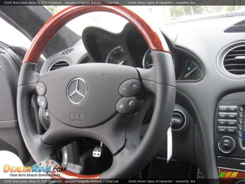 2006 Mercedes-Benz SL 500 Roadster designo Graphite Metallic / Charcoal Photo #16