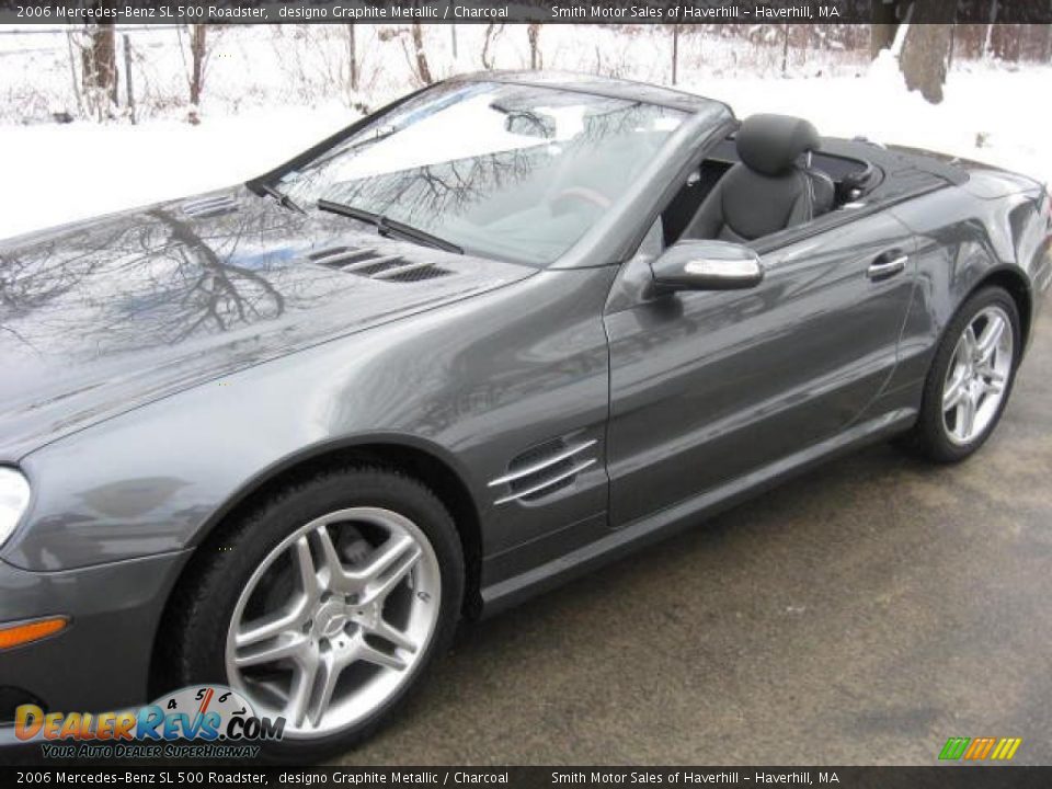 2006 Mercedes-Benz SL 500 Roadster designo Graphite Metallic / Charcoal Photo #17