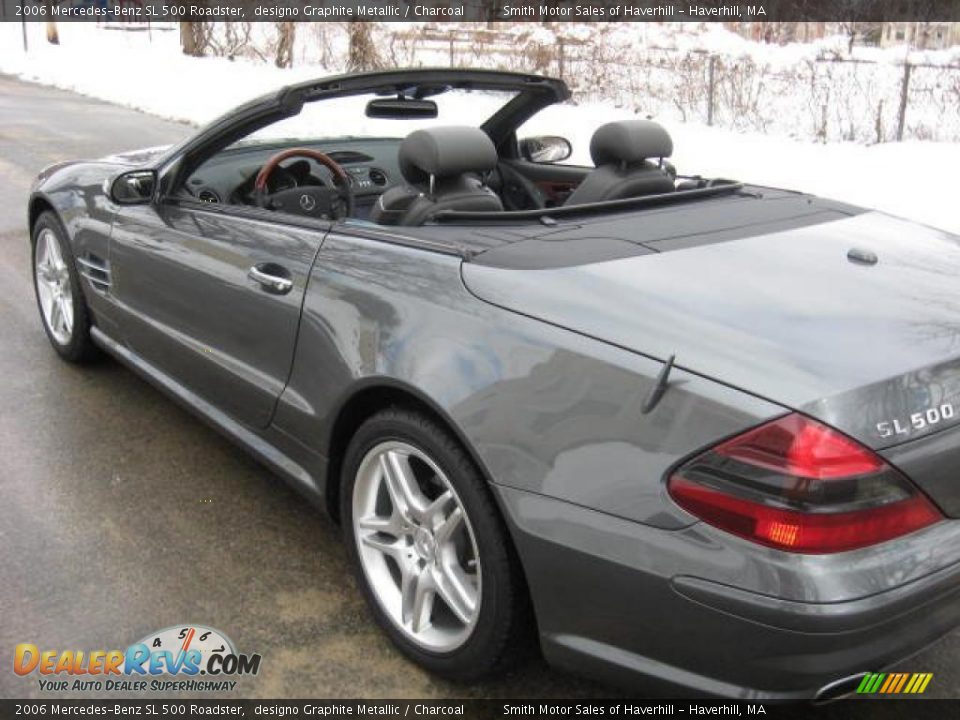 2006 Mercedes-Benz SL 500 Roadster designo Graphite Metallic / Charcoal Photo #18