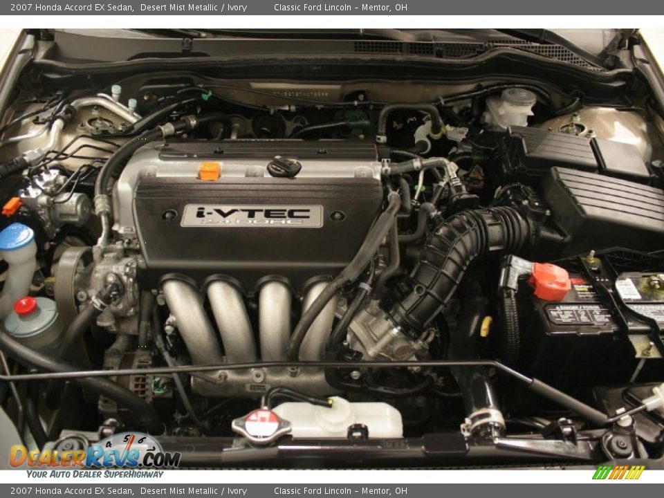 2007 Honda Accord EX Sedan Desert Mist Metallic / Ivory Photo #22