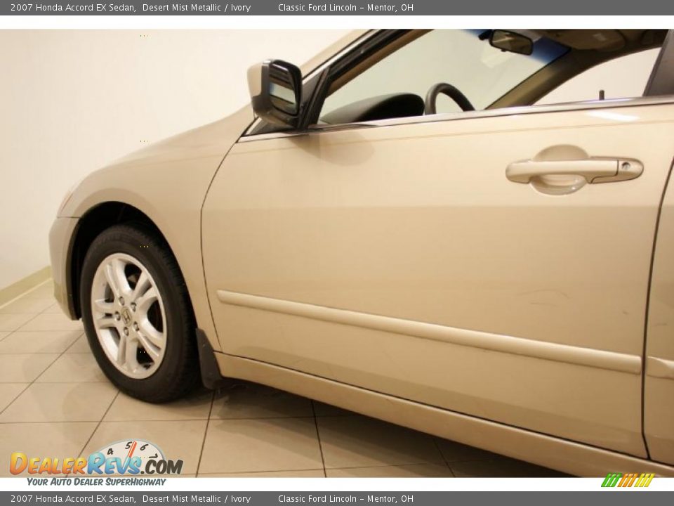 2007 Honda Accord EX Sedan Desert Mist Metallic / Ivory Photo #23